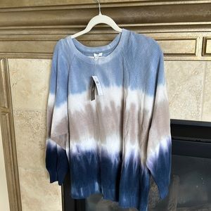 NWT J JILL tie dyed sweater